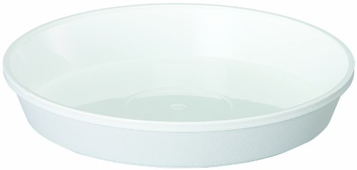 Amazon | 大和プラスチック 鉢皿サルーン 2号 φ90×H18 ホワイト | 受皿